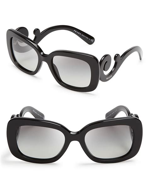 black prada baroque sunglasses